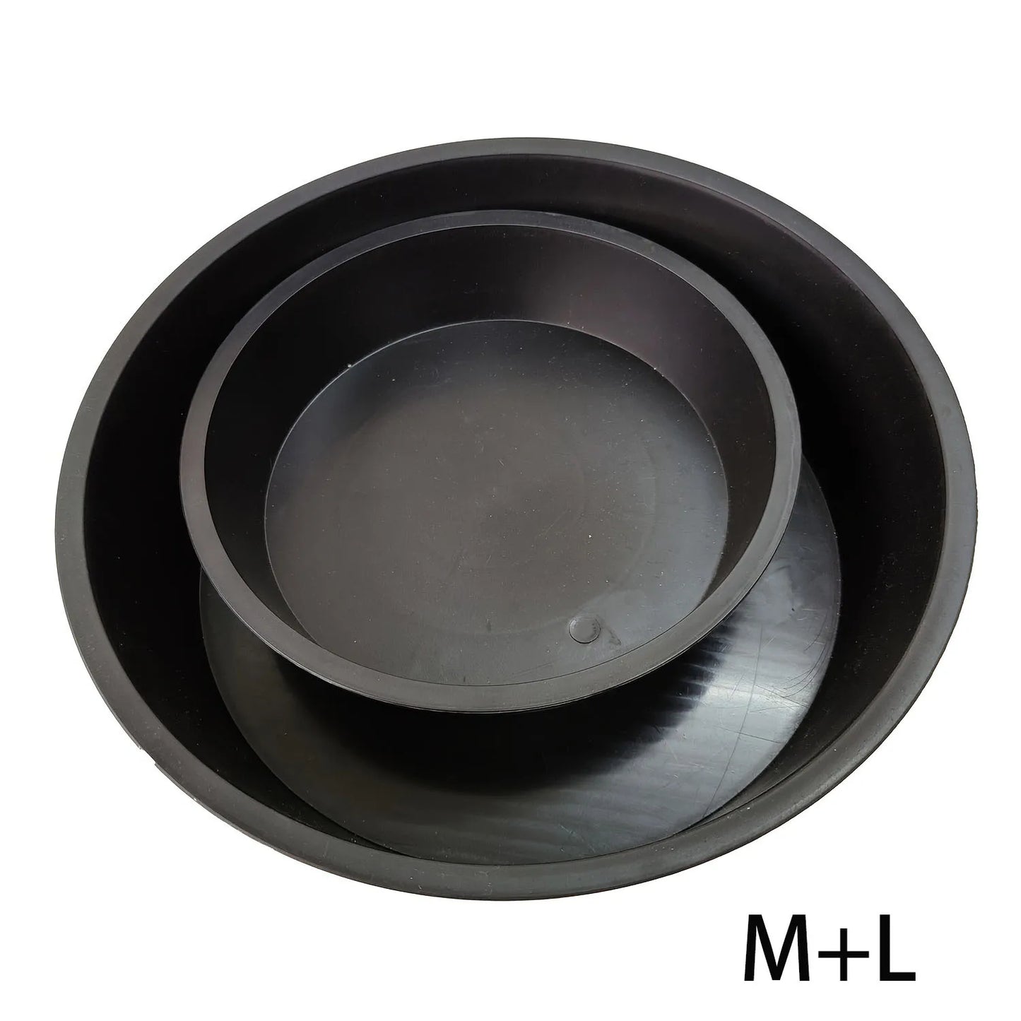 2Pcs Rubber Feeder Pan, 3 Gallon Rubber Horse Feed Pan Rubber Dog Bowl Pig Feeder Large Utility Feed Bucket for Goats Horses
