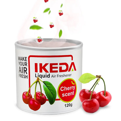 IKEDA Liquid Air Freshener Peach Scent, Odor Eliminator Deodorizer, Long-Lasting Freshness, Europe Style 120ml Bottle