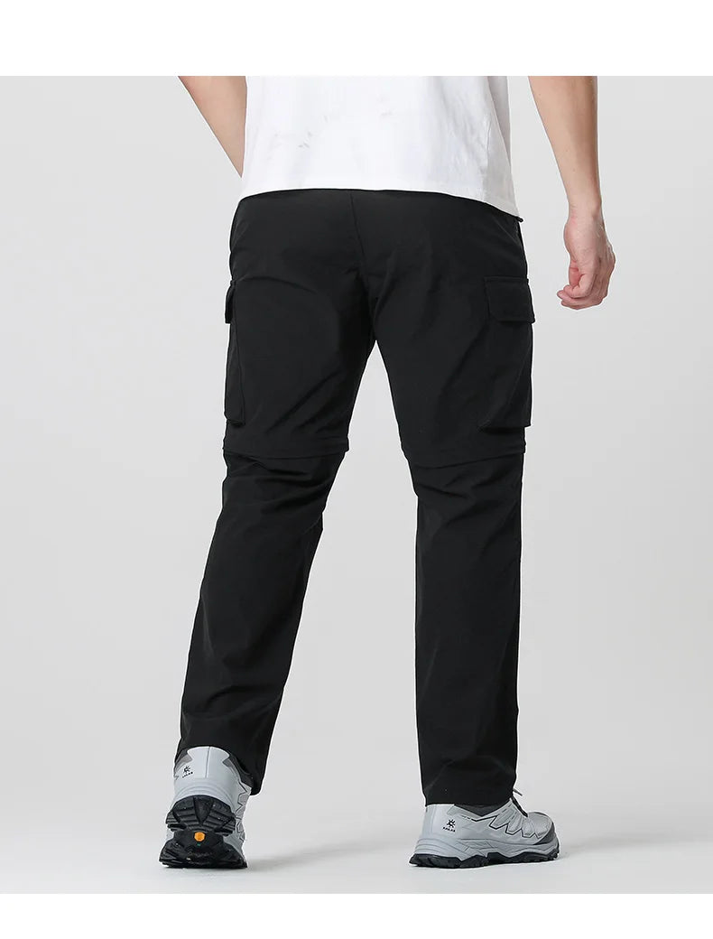 Men's Cargo Hiking Convertible Pants, Waterproof, Quick Dry, Lightweight, Removable Zipper, Perfect for Outdoor Adventures, Fishing and Camping, All-Season Versatile Hiking Gear.