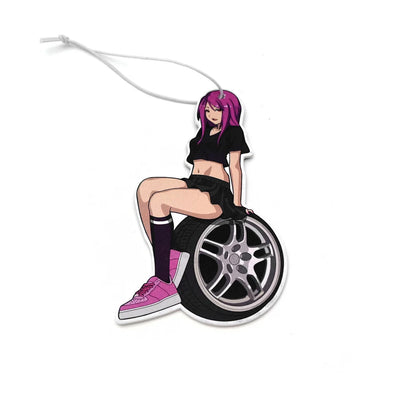 JDM Car Modification Culture Air Freshener Pendant Cool Girls Rear View Mirror Aromatherapy Pendant Car Decorations