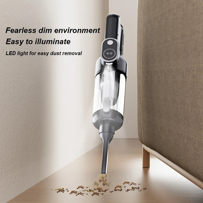 Handheld Wireless Vacuum Cleaner Strong Suction Mini Car and Home 18000Pa LED Screen Display Vacuum Cleaner One-Key Car Home Office Pet