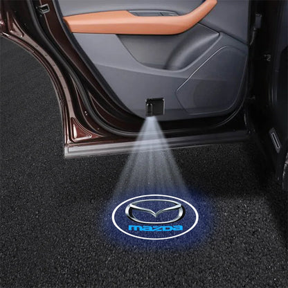 1/2pcs Car Door Emblem Light Laser Welcome HD Projector Lamp For Mazda RX-8 626 BM BL BK GH GJ GL MX-3 MX-5 CX30 Skyactiv 323
