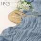 14 Colour Boho Gauze Sheer Cheese Cloth Gauze Table Runner Rustic Cloth Table Runner for Wedding Baby Birthday Party Decorations