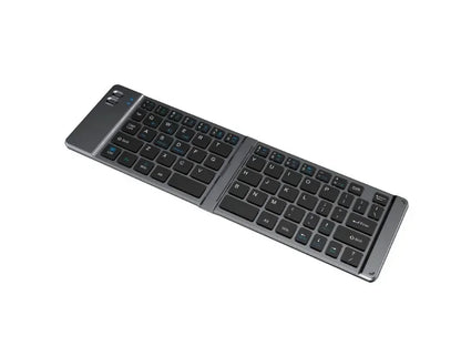 Folding Keyboard and Mouse 2.4G Mini Keypad Bluetooth Wireless Portable Silm Foldable Keyboards for Travel Computer PC iPad