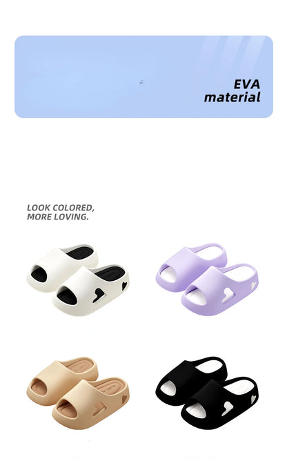 Summer Indoor Outdoor Women Sandal Platform Style Soft EVA Non Slip Love Design Home House Slippers Beach Slides Flip Flops shoe