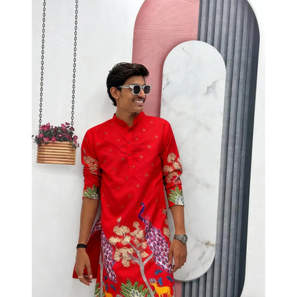 Mens Kurtta Abaya Thobe Arabic Longline Muslim Henley Kaftan Banded Plain Gown Shirts Men's Muslim Kaftan 2026 National style
