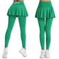 2025 Hot Sale Fitness Lenggings Female Full Length Leggings Active Skirted Capri Legging Pants Gym Clothing Tennis Fitness