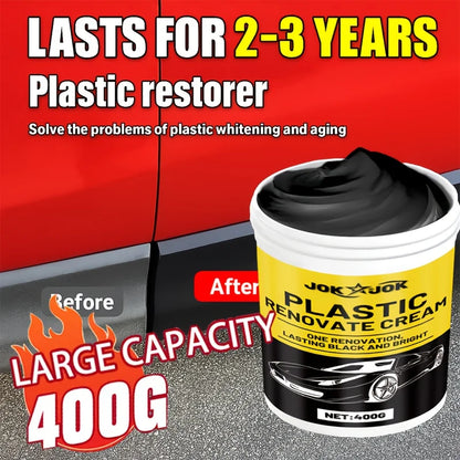 High-Quality Car Plastic Polishing Wax,400g Large Capacity,Quick Repair Gloss,Tire Shine Coating Wax,Dashboard Wax,Sofa Interior
