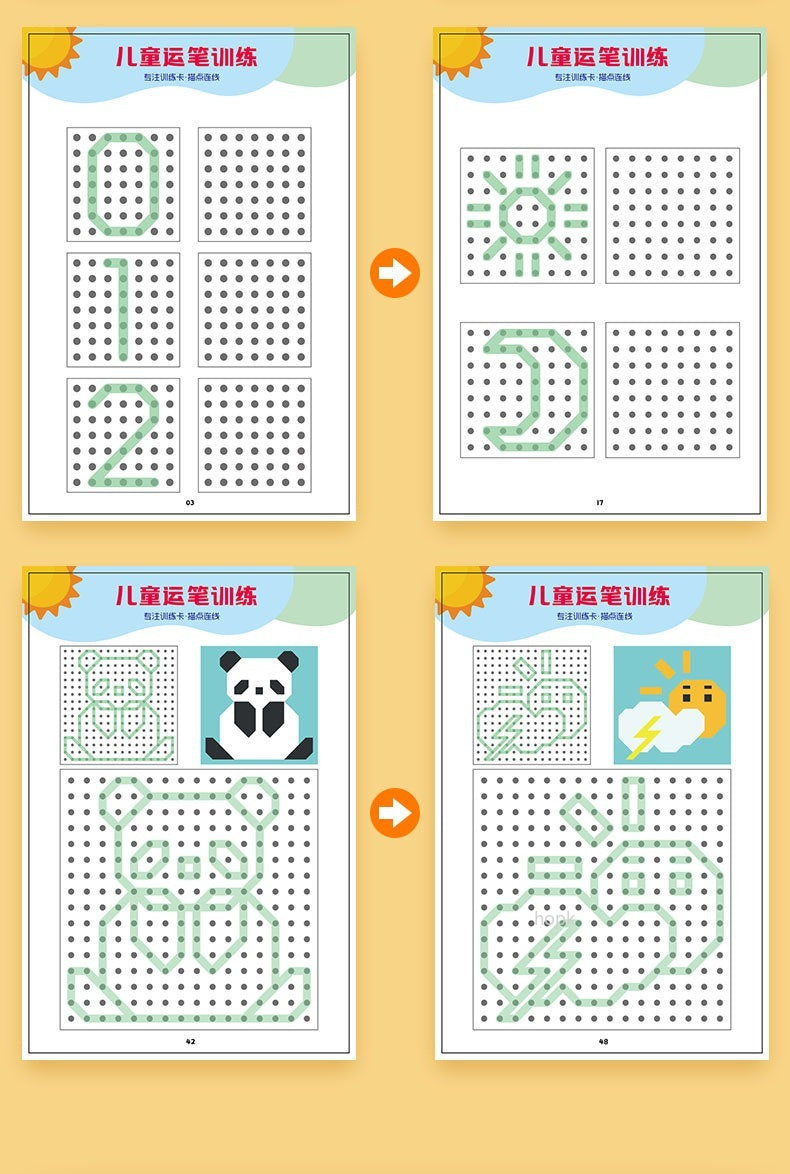 Magical Tracing Workbook Set Reusable Magic Practice Copybook for Kids with Drawing Pens and Eraser Learning Books Writing