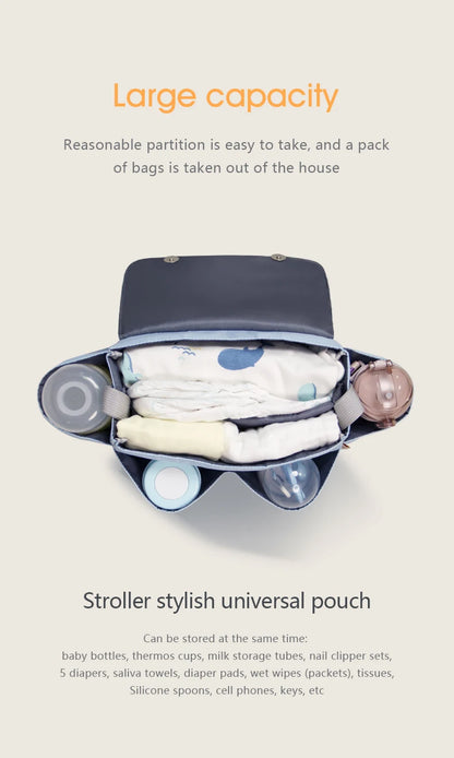 Stroller Organizer Bags Mummy Large Capacity Travel Hanging Bag Bottle Holder Pram Diaper Bags Baby Stroller Accessories