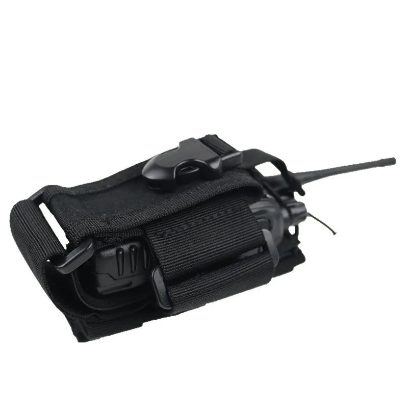 New Tactical Adjustable Walkie Talkie Holder Radio Pouch Hunting Interphone Hanging Bag Outdoor Nylon Molle Radio Pouch