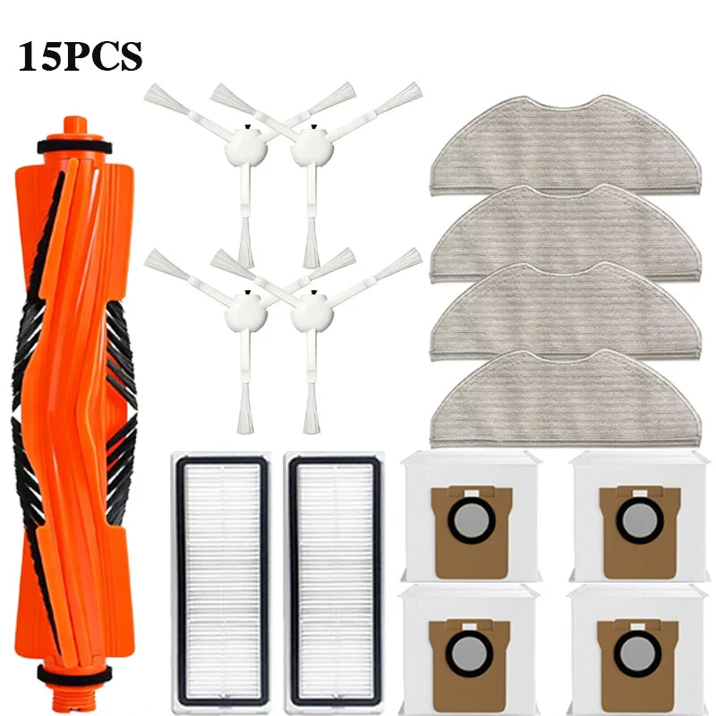 For Xiaomi Robot Vacuum H40 / OV51 Accessories Main Side Brush Mop Cloth HEPA Filter Dust Bag Replacement Spare Parts