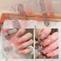 1PC Gel Nail Sticker Patch Slider Flower Gradient Color Back Glue Full Cover Waterproof Gel Nail Sticker UV Lamp Curing Manicur