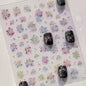 Luxury 5D Floral Nail Art Stickers Gold Silver Chinese Style Metal Frame Shiny Crystal Rhinestone Self Adhesive Manicure Decal