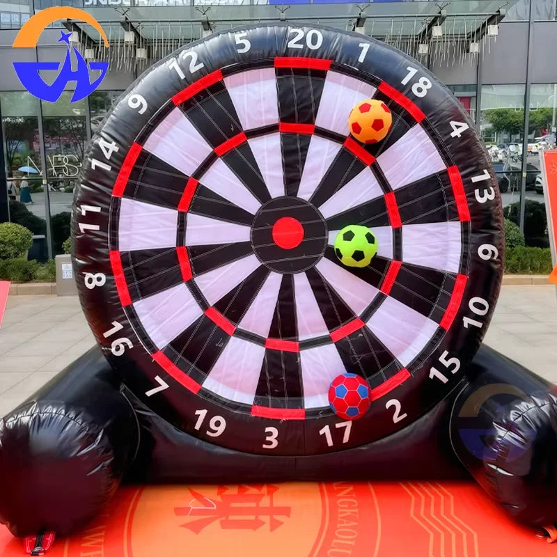 Inflatable Soccer Darts Board Game with Ball Oxford Inflatable Football Target Outdoor Dartboard for Kids And Adults