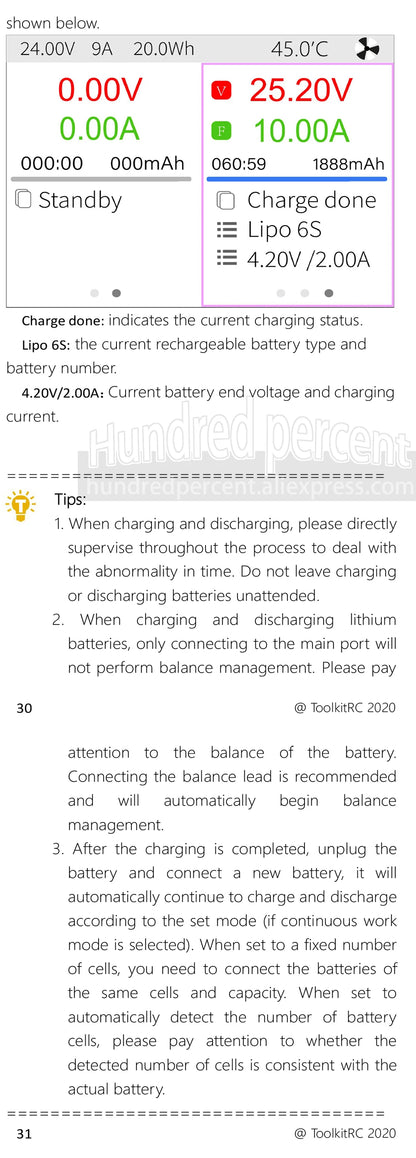 ToolkitRC M6D V3 Charger Black DC 500W Intelligent Dual Channel 1S 2S 3S 4S 5S 6S Toy Model Car Lithium Battery Fast Charging