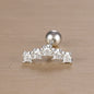 1PC 316L Stainless Steel Geometry Stud Earrings For Women Fashion Star Moon Lobe Daith Helix Cartilage Earring Piercing Jewelry