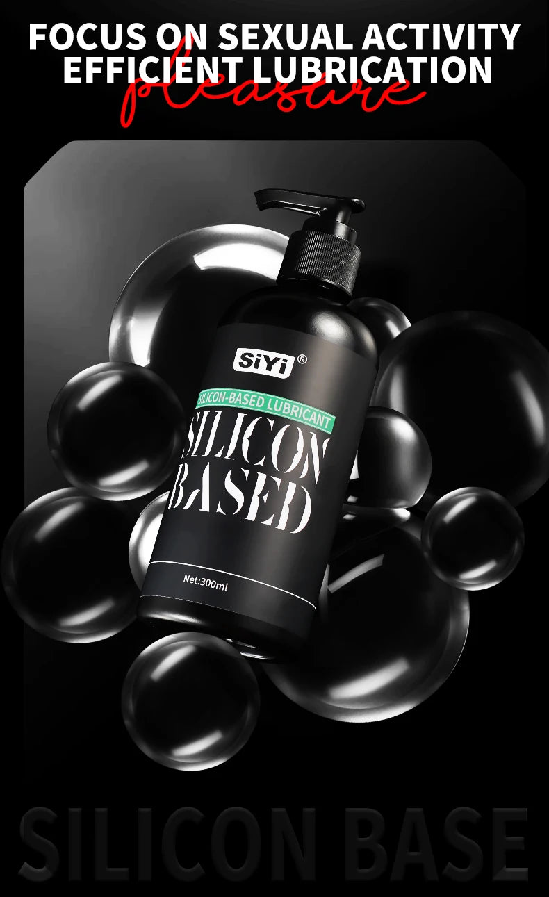 120ml/300ml Silicone Based Lubricant for Sex Toy, Long-Lasting Stringy Anal Lube Suitable for Bathroom and Underwater Use