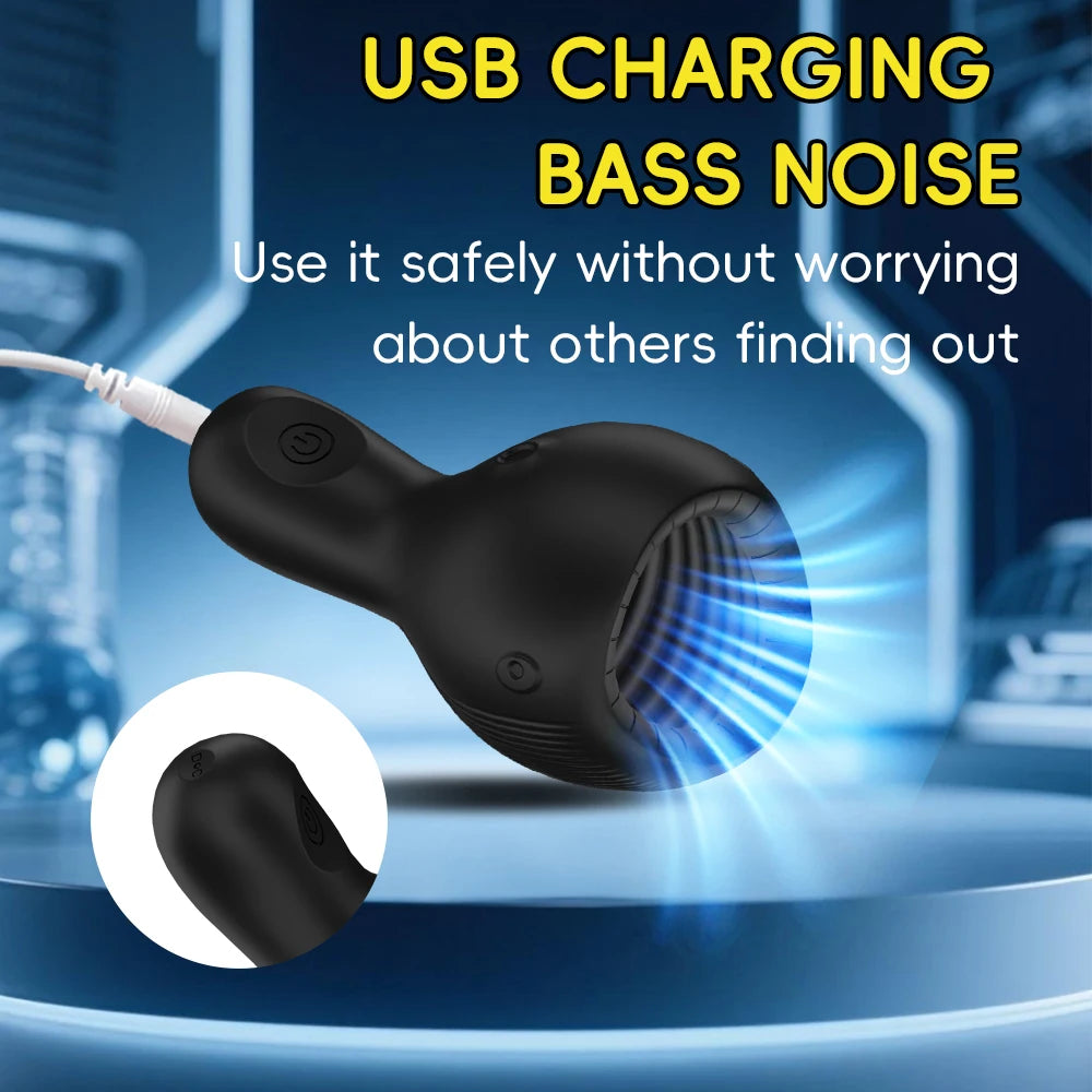 Penis Vibrator Male Masturbator Urethral Sound Dilators 10 Vibration Male Stroker Penis Trainer Glans Stimulator Adult Sex Toys