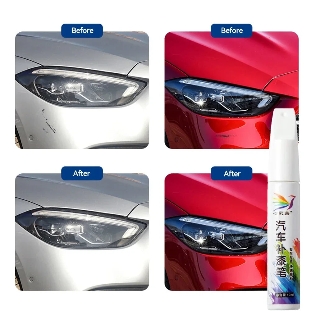 Car Paint Scratches Repair Pen Waterproof Paint Marker Pen Car Tyre Tread Care Automotive Maintain Pens Black White Red Silver