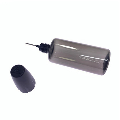 30/50ML PET Clear Vial with Long Thin Needle Tip Dropper for Smoking Oil Accessories Liquid Jar for Essential Oil Storage