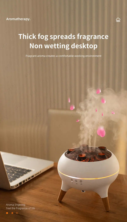 Dynamic Rainbow Jellyfish Essential Oil Fragrance Machine 250ml Essential Oil Diffuser Ultrasonic Porous Atomization Humidifier