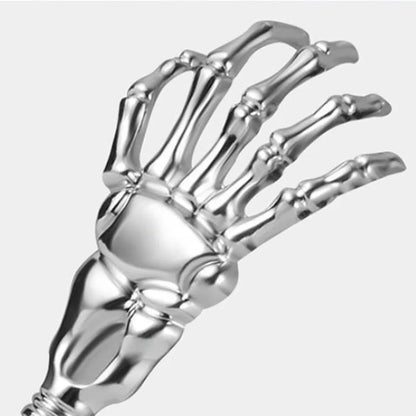 Skull Palm Telescopic Back Scratcher Hand Massager backslap with Rubber Handles Fun And Novel Tool For Decompression Hand Stick