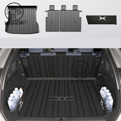 For Xpeng G6 2026 2025 2024 Car Boot Mat Rear Trunk Liner Cargo Protection Leather Trunk Mat Interior Modification Accessories