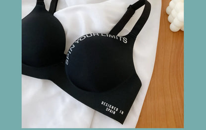 Women Print Seamless Bra Sexy Lingerie Floral Push Up Bras One-Piece Underwear 2026 Bralette No Steel Rings Gather Brassiere