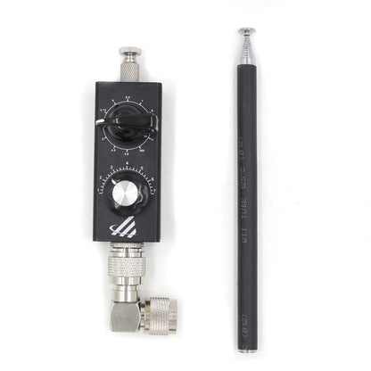 20W QRP Full-Band Tuned Antenna FM Aviation UV 5MHz-55MHz Tuned Shortwave Antenna HF Full Band Tuned Aerial for UHF VHF