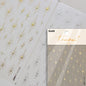 Gold Silver Starlight Laser Pink Colorful Glitter Star Bronzing Rhinestones Relief Nail Art Decorations Stickers Manicure Decals