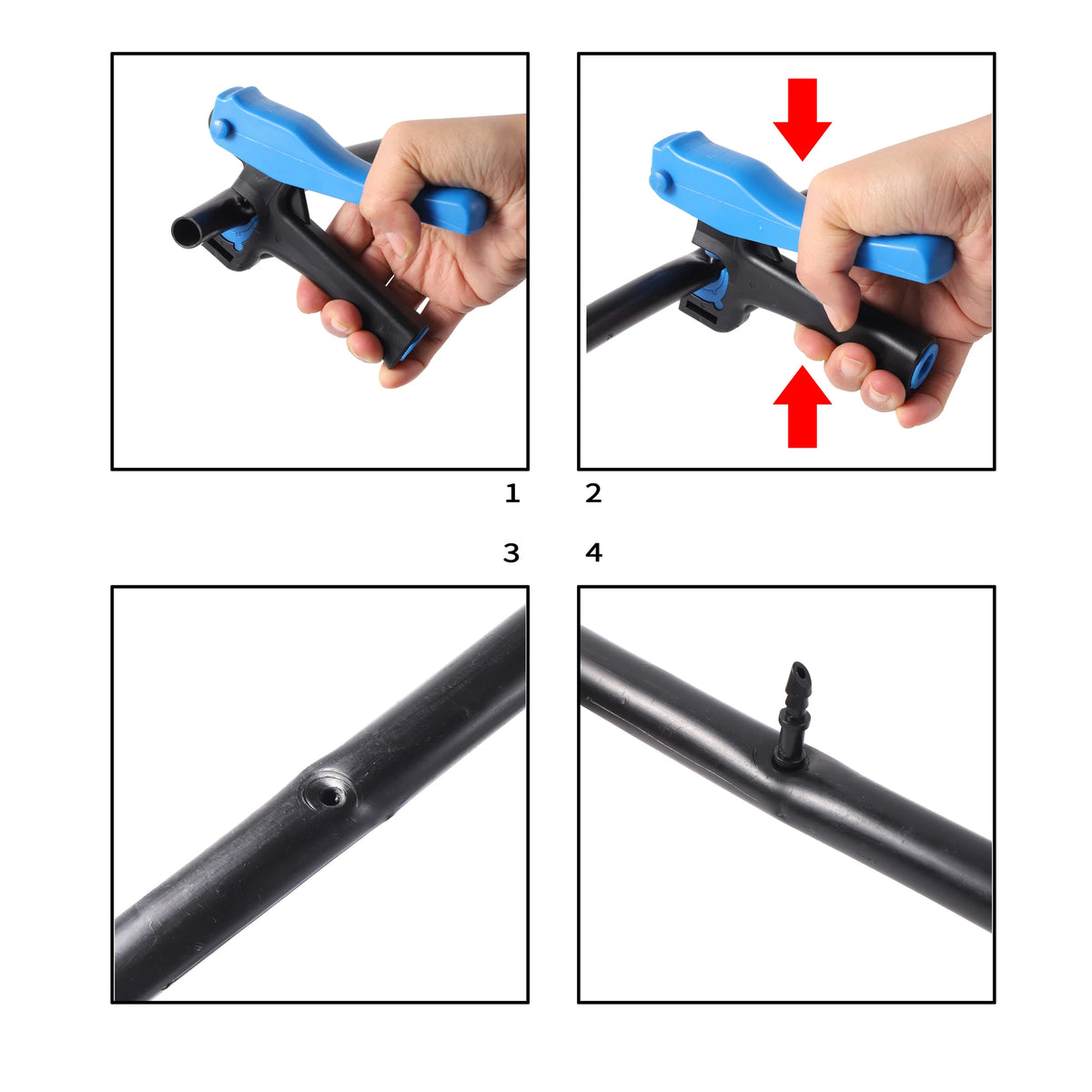 2Pcs Garden Grip Hole Puncher Irrigation Hose Punch For Dripper Inserting 16/20/25Mm PE Pipe Opening Hole Garden Drip Hand Tools