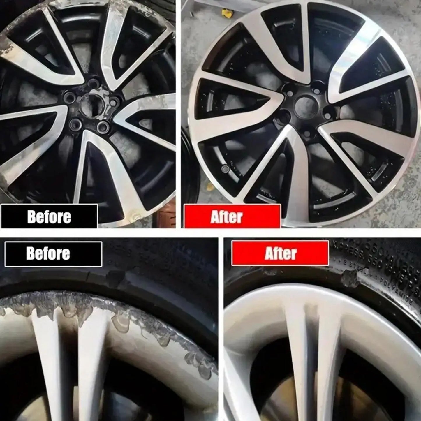Car Alloy Wheel Rim Scratch Repair Paste Auto Wheel Scratch Remover Oxidation Polishing Paste Restore Gloss for Car SUV RV Truck
