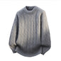 Warm Knitted Pullover 2025 New Winter Men's O-neck Casual Sweater High-quality Men's Pullover Clothing Size 4XL