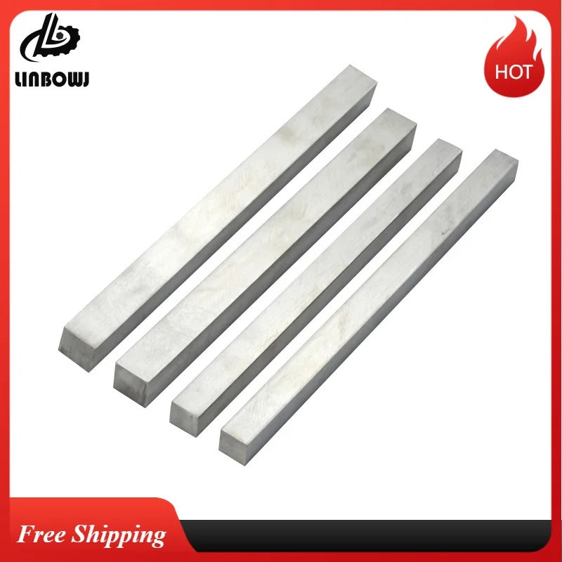 304 Stainless Steel Square Rod 4MM 5MM 6MM 7MM 8MM 10MM 12MM Long 100mm 200mm 300mm 400mm 500mm High-speed Steel  Linear Shaft