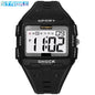 SYNOKE New For Men Sports Electronic Watch Waterproof Night Glow Large Screen Square Outdoor Running Camping Student Watch