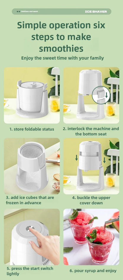 Automatic Ice shavers Trituradora De Hielo Commercial Smoothie Blender Maquina De Raspados De Hielo Electrica 220V 110V Ice