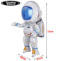 Blue Planet Astronaut Space Disposable Tableware Kids Birthday Table Decorations Paper Plate Cup Napkin Astronaut Rocket Balloon