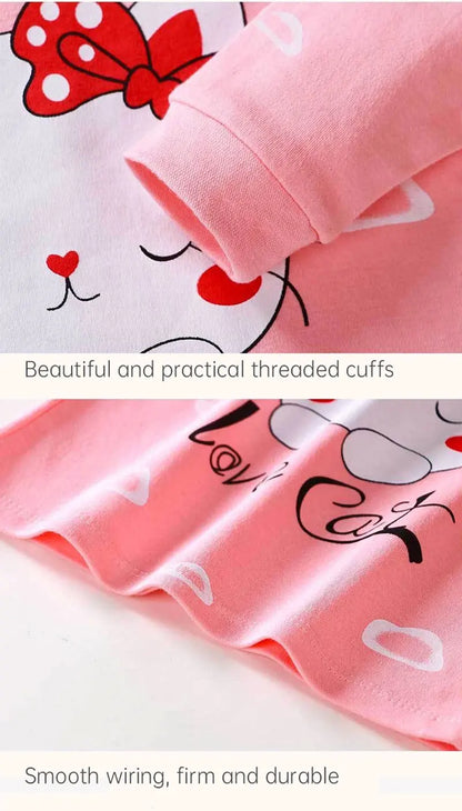 Children Sets Children's Clothing Boys Girls CottonAutumn winter Clothing Pants Sleepwear Underwear Christmas Gift Kids Clothes