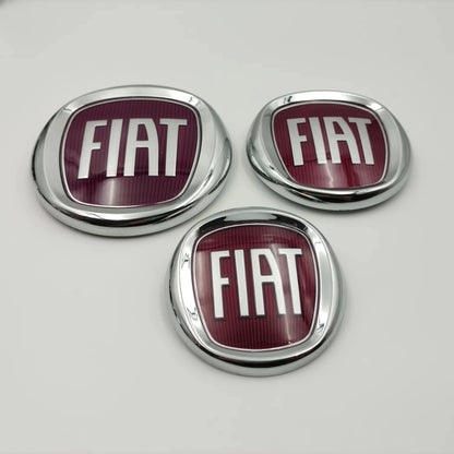 1ps 8.5cm 10cm 12cm 85mm 100mm 120mm fiat Emblem Car Front logo Front grill front Rear Bumper tail door trunk Emblem Accessories