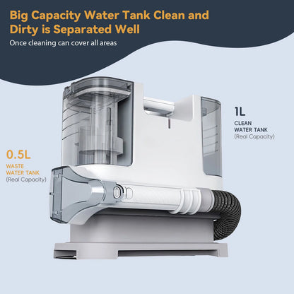 Spot Cleaner 400W-750W 9/15KPa Handheld Carpet Cleaner for Sofa Curtain Spray Suction Integrated Machine Household Clean Machine