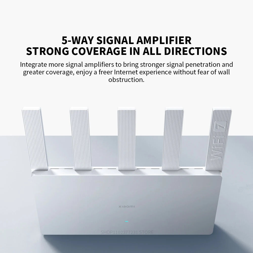 New XIAOMI Router BE5000 WiFi 7 5011Mbps 2.5GHz Network Port 512MB Memory Dual Broadband Access Network Security Protection  -CN