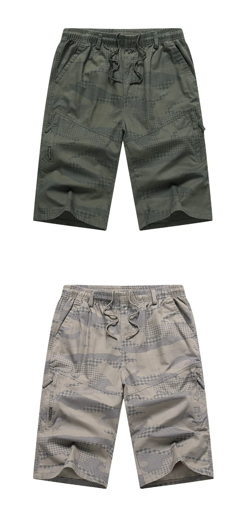 Big Size Men's Sports Casual Shorts Fashion Loose Straight Cargo Shorts Cotton Comfortable Beach Running Short Pants