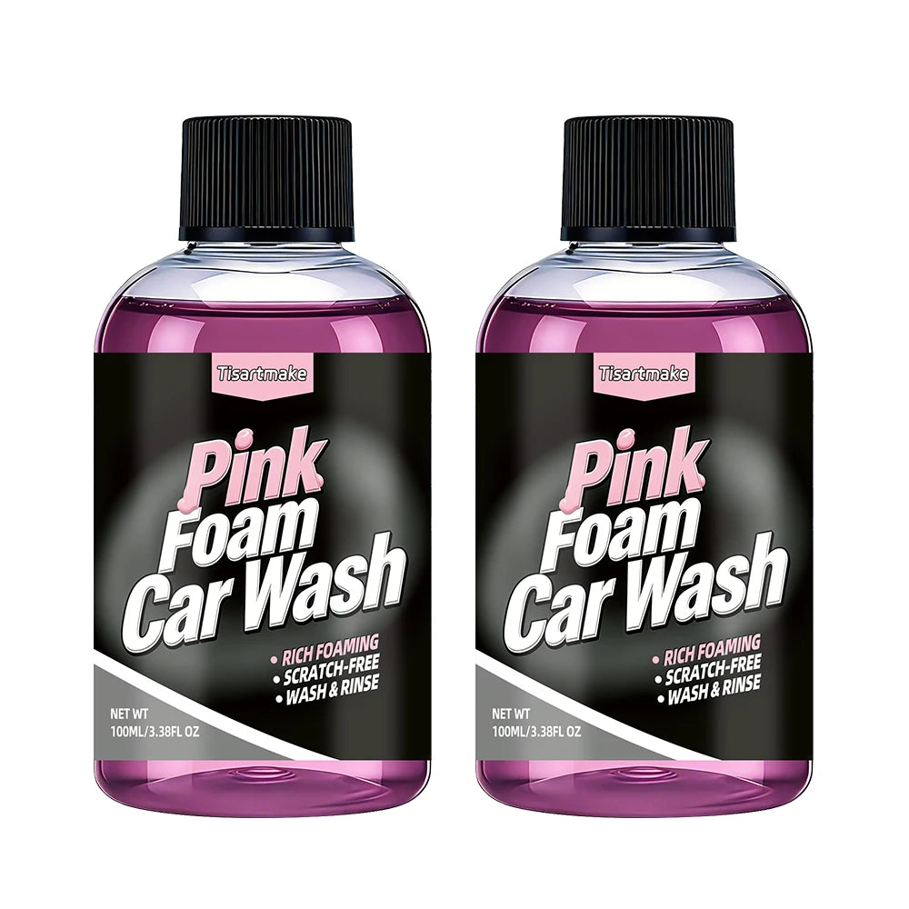 Pink Foaming Extreme Bodywash & Wax Foaming Car Wash Soap, (Works with Foam Cannons/Guns or Bucket Washes) For Cars, Trucks