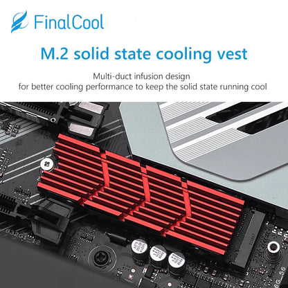 M.2 SSD NVMe Heat Sink heatsink M2 2280 SSD Hard Disk Aluminum Heat Sink with Silicone Thermal Pad for PC / PS5 PCIE 2280 SSD