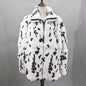 Women Real Rabbit Fur Coat High Collar Winter Jacket Make of One Rabbit Fur Cross Mink Pattern