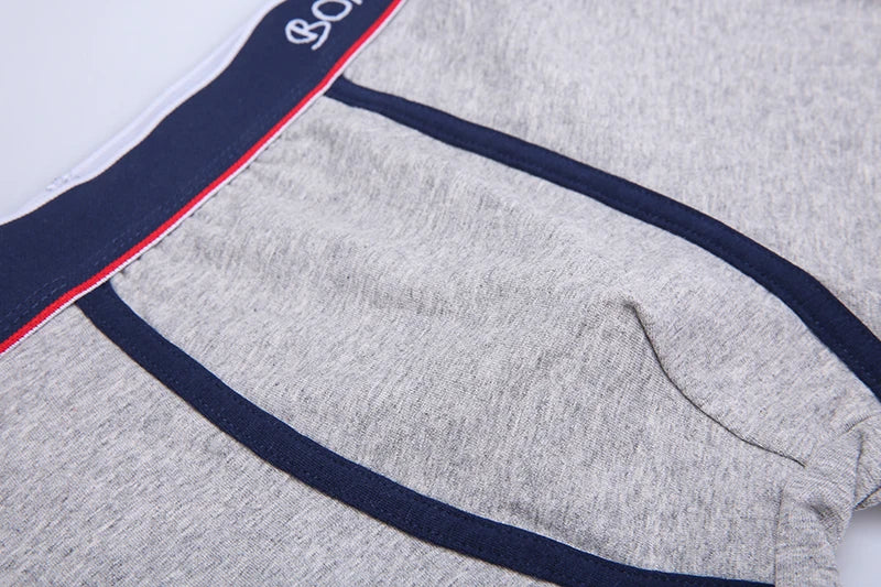 4pcs Cotton Boxer Shorts Soft Men's Panties BONITOS Letter Waistband Men Underpants Boxer Briefs Sexy Underwear for Man Boxers