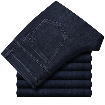 High Waist Denim Jeanse For Men Pants Plus Size 40 42 Fashion Designer Jeans Trousers For Men Street Wear Straight Loose Autumn