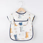 Baby Girls Apron Bibs Toddler Long Sleeve Scarf Waterproof Art Smock Feeding Bib Infant Boys Girls Kids Burp Cloth Bandana