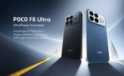 Global Version POCO F8 Ultra Sno Dragon 8 Elite Gen 5 Smartphone camera 6500mAh battery "6.9Hz 50MP NFC display